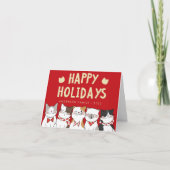 prettige feestdagen Funny Cute Cats Caroling (Voorkant)