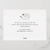 prettige feestdagen Funny Cute Cats Caroling (Achterkant)