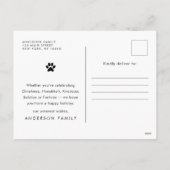 prettige feestdagen Funny Modern Pet Custom Photo (Achterkant)