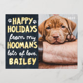 prettige feestdagen Funny Modern Pet Custom Photo (Voorkant)