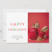 prettige feestdagen Funny Pet Dog Feestdagenkaart (Voorkant)