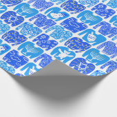 prettige feestdagen Funny Ugly Hannukah Sweaters Cadeaupapier (Hoek)