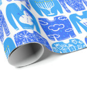 prettige feestdagen Funny Ugly Hannukah Sweaters Cadeaupapier (Rol Hoek)