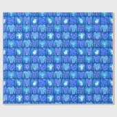 prettige feestdagen Funny Ugly Hannukah Sweaters Cadeaupapier (Vlak)