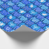 prettige feestdagen Funny Ugly Hannukah Sweaters Cadeaupapier (Hoek)