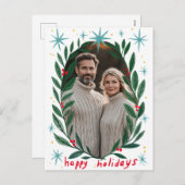 Prettige feestdagen Garland CUSTOM FOTO KERST (Voorkant / Achterkant)