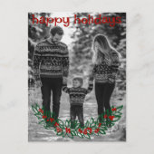 Prettige feestdagen Garland CUSTOM FOTO KERST (Voorkant)