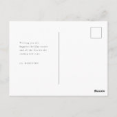 Prettige feestdagen Geavanceerd Briefkaart (Achterkant)