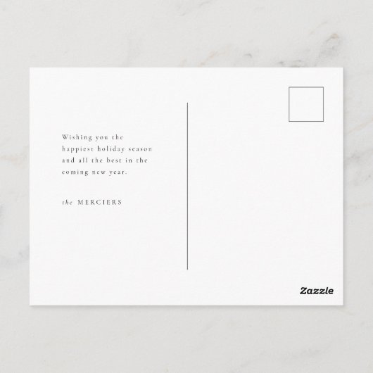 Prettige feestdagen Geavanceerd Briefkaart (Achterkant)