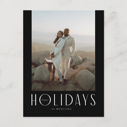 Prettige feestdagen Geavanceerd Briefkaart (Voorkant)