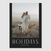 Prettige feestdagen Geavanceerd Magnetische Uitnodiging (Voorkant)