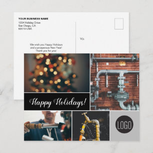 prettige feestdagen Gebruiksklare logo en foto's