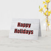 prettige feestdagen gebuffel kaart (Gele Bloem)