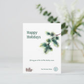 prettige feestdagen Geef uw bedrijfsnaam Logo (Staand voorkant)