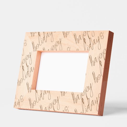 Prettige feestdagen Geëtste houttypografie Tijdloz Gegraveerde Lijstjes (Links)