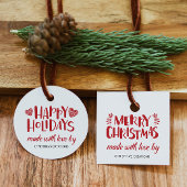 prettige feestdagen gemaakt met Label op het liefd