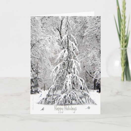 Prettige Feestdagen: Geniet van de Eenvoudige Gene Feestdagen Kaart (Voorkant)