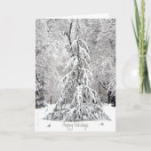 prettige feestdagen: Geniet van de Eenvoudige Plea Feestdagen Kaart (Voorkant)