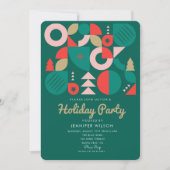 Prettige feestdagen Geometrisch grillig feestje Kaart (Voorkant)