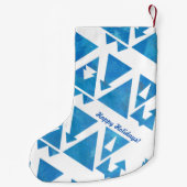 prettige feestdagen geometrisch ontwerp kleine kerstsok (Achterkant)