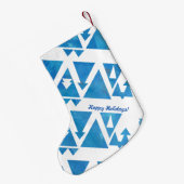 prettige feestdagen geometrisch ontwerp kleine kerstsok (Achterkant (Hangend))