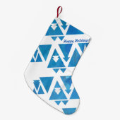 prettige feestdagen geometrisch ontwerp kleine kerstsok (Voorkant (Hangend))
