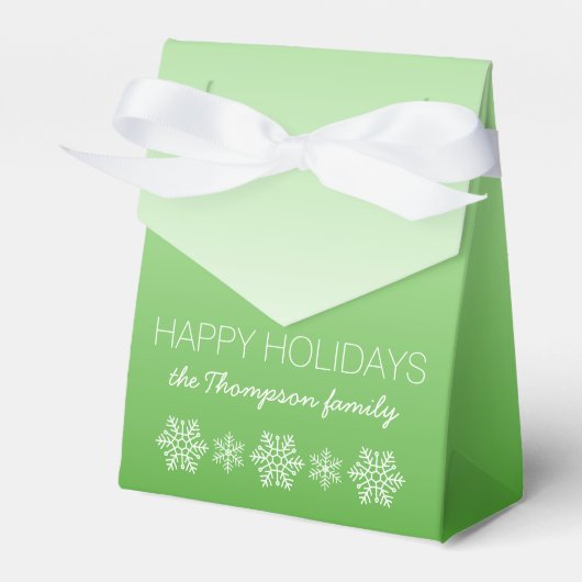 Prettige feestdagen Gepersonaliseerd Bedankdoosjes (Voorkant Zijde)