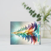 Prettige feestdagen Gepersonaliseerd Briefkaart. C Briefkaart (Staand voorkant)