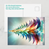 Prettige feestdagen Gepersonaliseerd Briefkaart. C Briefkaart (Voorkant / Achterkant)