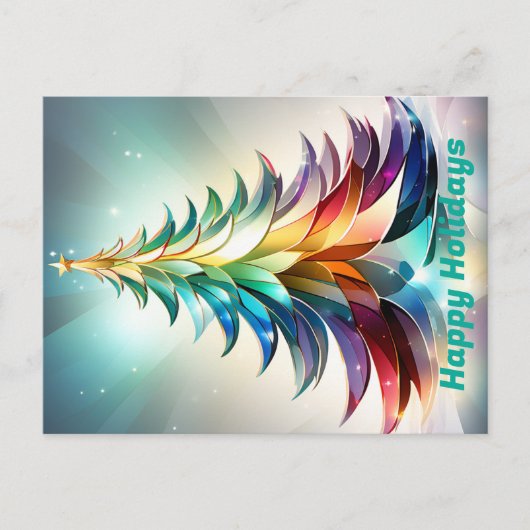 Prettige feestdagen Gepersonaliseerd Briefkaart. C Briefkaart (Voorkant)