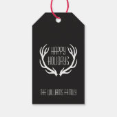 Prettige feestdagen Gepersonaliseerd Cadeaulabel (Achterkant)