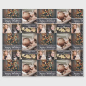 Prettige feestdagen Gepersonaliseerd, Cadeaupapier (Vlak)