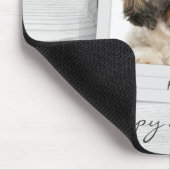 prettige feestdagen Gepersonaliseerd Foto Lijst Pe Muismat (Hoek)