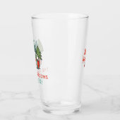 Prettige feestdagen Gepersonaliseerd Glas (Links)