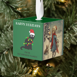 Prettige feestdagen Gepersonaliseerd houten Decoratie