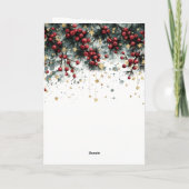 Prettige feestdagen Gepersonaliseerd ontwerp van d Kaart (Achterkant)