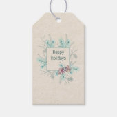 Prettige feestdagen Gepersonaliseerd Sentiment & H Cadeaulabel (Voorkant)