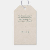 Prettige feestdagen Gepersonaliseerd Sentiment & H Cadeaulabel (Achterkant)