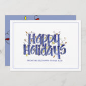 Prettige feestdagen Gepersonaliseerde decoratieve  Feestdagenkaart (Voorkant / Achterkant)