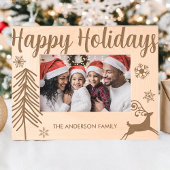 Prettige feestdagen Gepersonaliseerde familie kers Gegraveerde Lijstjes