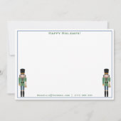 Prettige feestdagen Gepersonaliseerde Groene Blauw Feestdagenkaart (Voorkant)