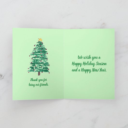 Prettige feestdagen Gepersonaliseerde kerstboom Ka (Binnen)