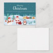 Prettige feestdagen Gepersonaliseerde moderne kers Notitiekaartje (Voorkant / Achterkant)