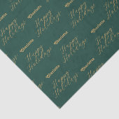 Prettige feestdagen Gepersonaliseerde naam Traditi Tissuepapier (Detail)