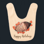 prettige feestdagen geremd rundvlees - joodse snij baby slabbetje<br><div class="desc">Het ontwerp is voorzien van een originele markeringsafbeelding van een platter met een klassieke gevlekte krismand, vergezeld van geroosterde groenten. Een hoofdmenubalk tijdens de joodse feestdagen, waaronder Passover, Hanukkah en Rosh Hashanah. Dit ontwerp is ook beschikbaar op andere producten. Er zijn ook veel extra voedselgeoriënteerde illustraties te vinden in deze...</div>