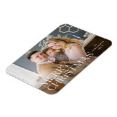 Prettige feestdagen Gestapelde belettering Magneet (Linkerzijde)