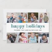 Prettige feestdagen getrokken | Fotocollage Kerstm Kaart (Voorkant)