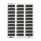 Prettige feestdagen getrokken | Moderne vakantie O Etiket (Full Sheet)