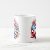 Prettige feestdagen getrokken | Vrolijk kerstfeest Koffiemok (Center)