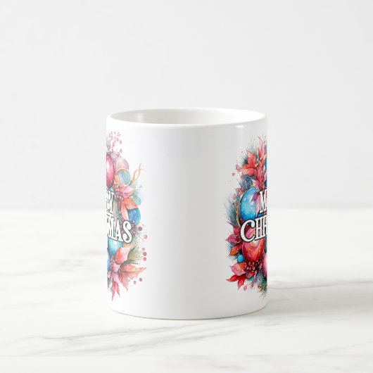 Prettige feestdagen getrokken | Vrolijk kerstfeest Koffiemok (Center)